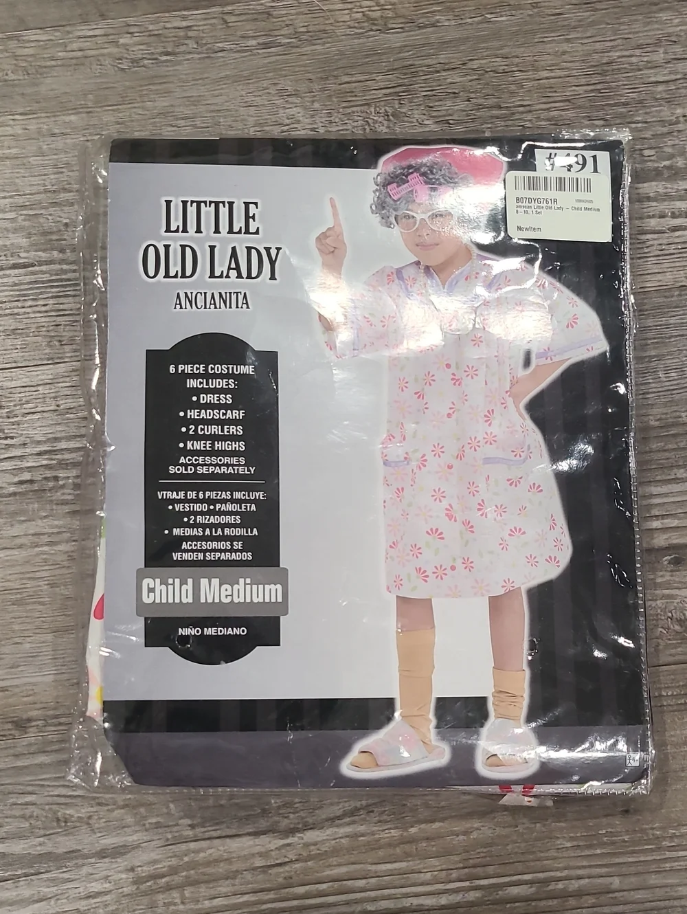 Amscan Kids Little Old Lady Costume -Size Medium